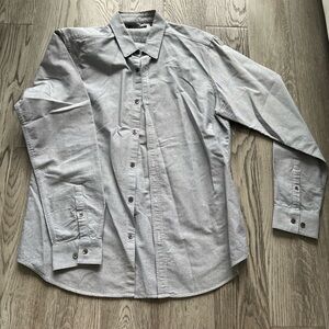 Theory men’s large grey dress shirt